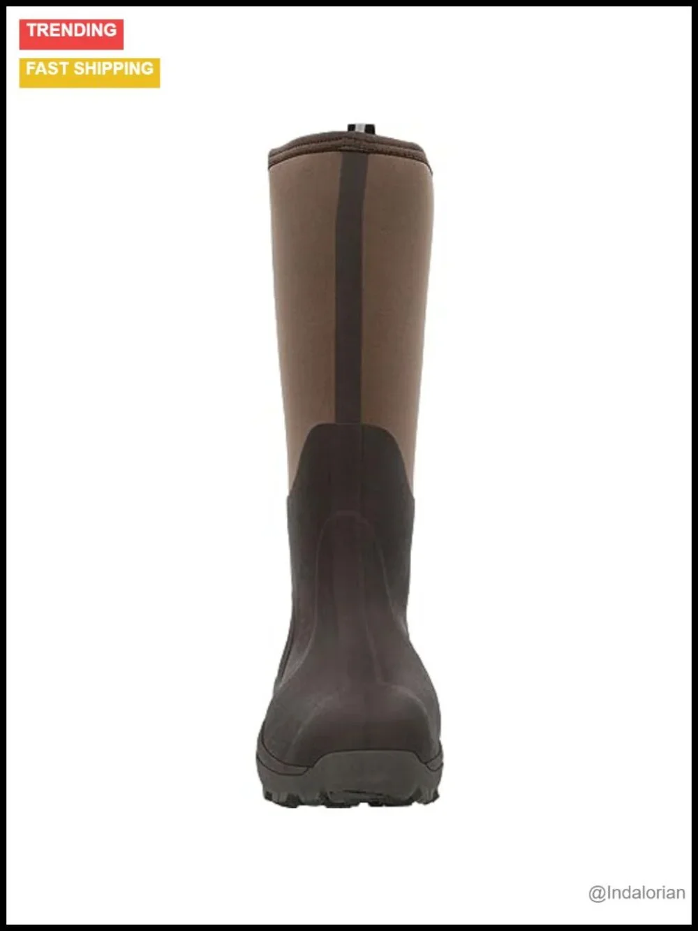MUCK Men's Wetland Boot - Knee-High Rubber Rain Boots with Stretch-Fit Topline